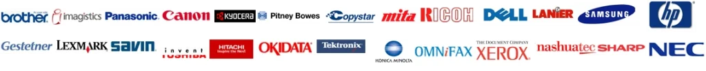Selection of commercial office printers and copiers available for rent in the Baltimore 21202 zip code and surrounding business districts.