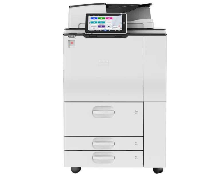 Commercial Ricoh multifunction printer for rent in Baltimore 21202 near the Inner Harbor.